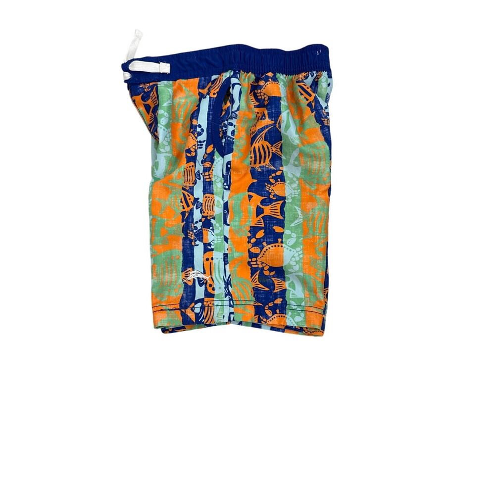 Tommy Bahama Swim Trunks Blue Orange Board Shorts Size Youth 7 - Picture 3 of 4
